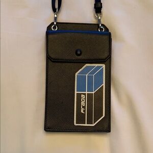 Prada Black and Blue Men's Crossbody Bag